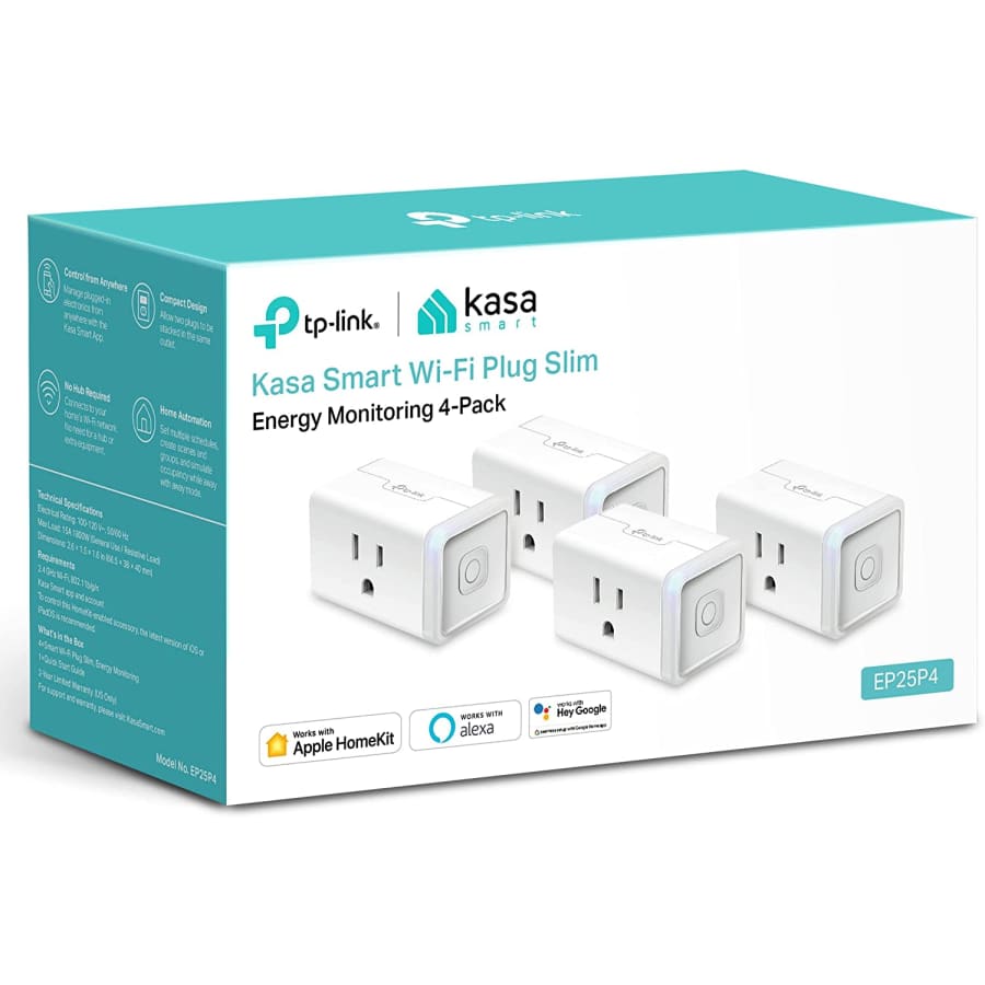 Kasa Smart Plug Mini 15A 4-Pack: $30 w/ Prime Kasa Smart Plug Mini 15A 4-Pack: $30 w/ Prime