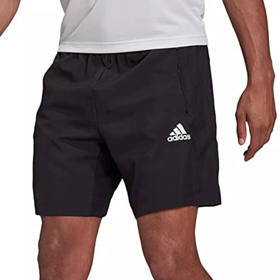 adidas Men's Standard AEROREADY Designed 2 Move Woven Sport Shorts, Black, Large for $34 adidas Men's Standard AEROREADY Designed 2 Move Woven Sport Shorts, Black, Large for $34