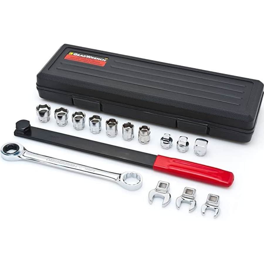 GearWrench 15-Piece Ratcheting Serpentine Belt Tool Set for $59