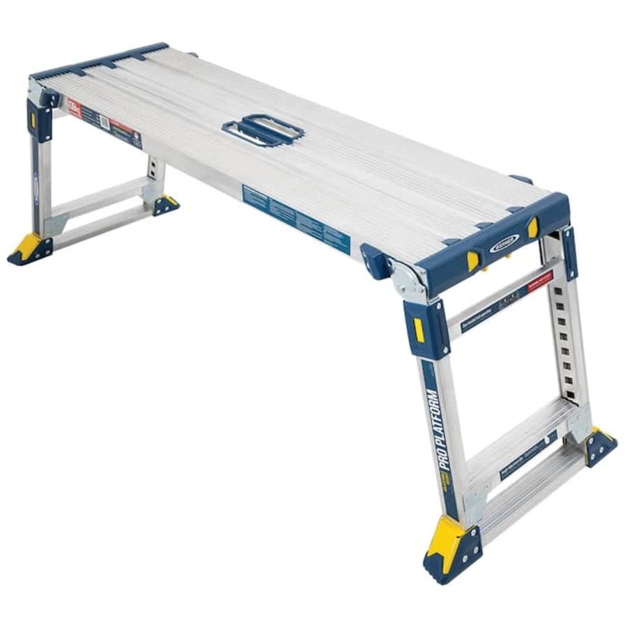 Werner Pro Platform 46" Aluminum Adjustable Work Platform for $98 Werner Pro Platform 46" Aluminum Adjustable Work Platform for $98