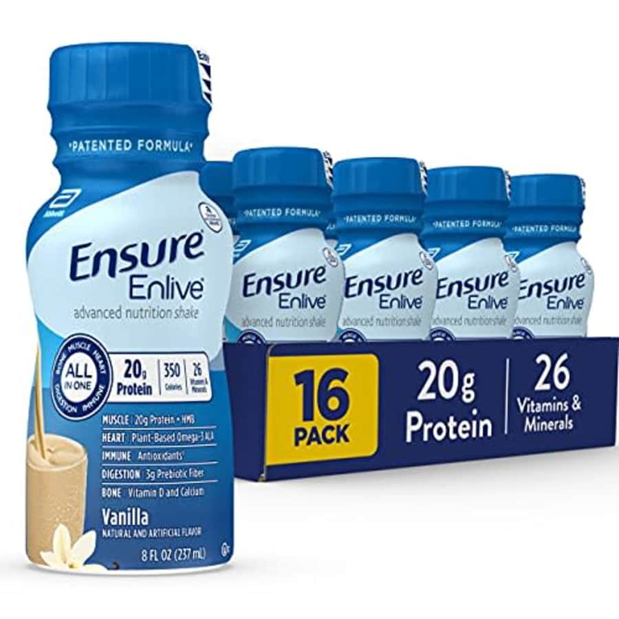 Ensure Enlive Meal Replacement Shake, 20g Protein, 350 Calories, Advanced Nutrition Protein Shake, for $53 Ensure Enlive Meal Replacement Shake, 20g Protein, 350 Calories, Advanced Nutrition Protein Shake, for $53