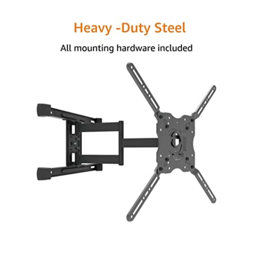 Amazon Basics Full Motion TV Wall Mount with Horizontal Post Installation Leveling for 32-Inch to for $53 Amazon Basics Full Motion TV Wall Mount with Horizontal Post Installation Leveling for 32-Inch to for $53