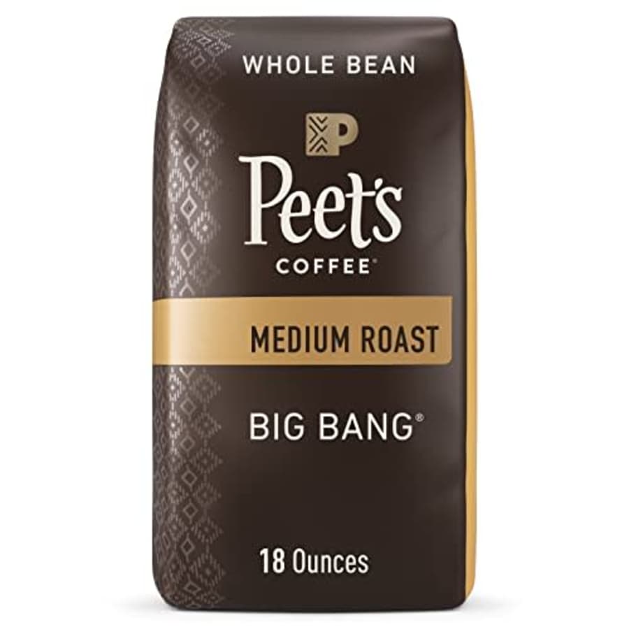 Peet's Coffee, Medium Roast Whole Bean Coffee - Big Bang 18 Ounce Bag, Packaging May Vary for $19
