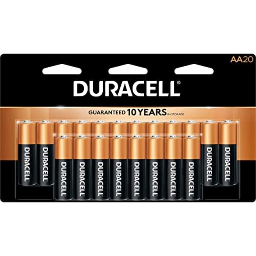 Duracell MN1500B20Z CopperTop Alkaline Batteries, AA, 20/PK for $14