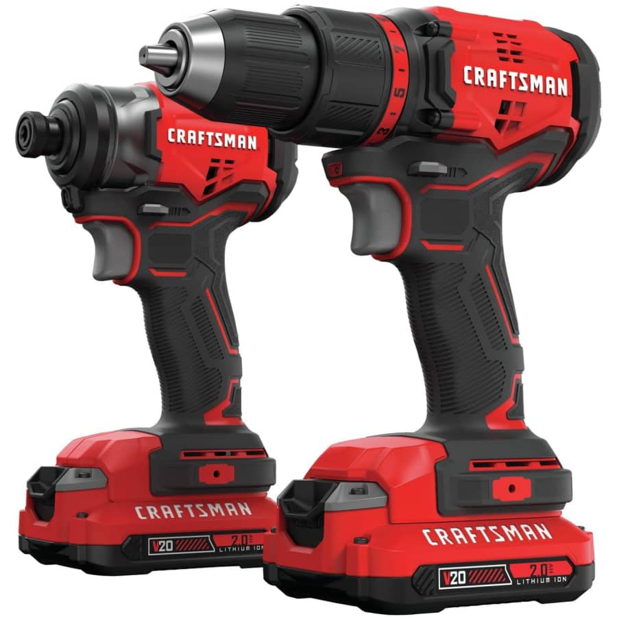 Craftsman V20 2-Tool Cordless Drill Combo Kit for $227 Craftsman V20 2-Tool Cordless Drill Combo Kit for $227