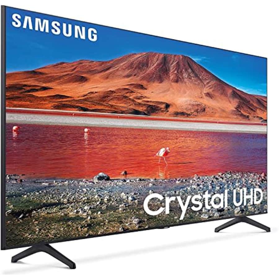 SAMSUNG UN55TU7000 55 inches 4K Ultra HD Smart LED TV (2020 Model) (Renewed) for $475