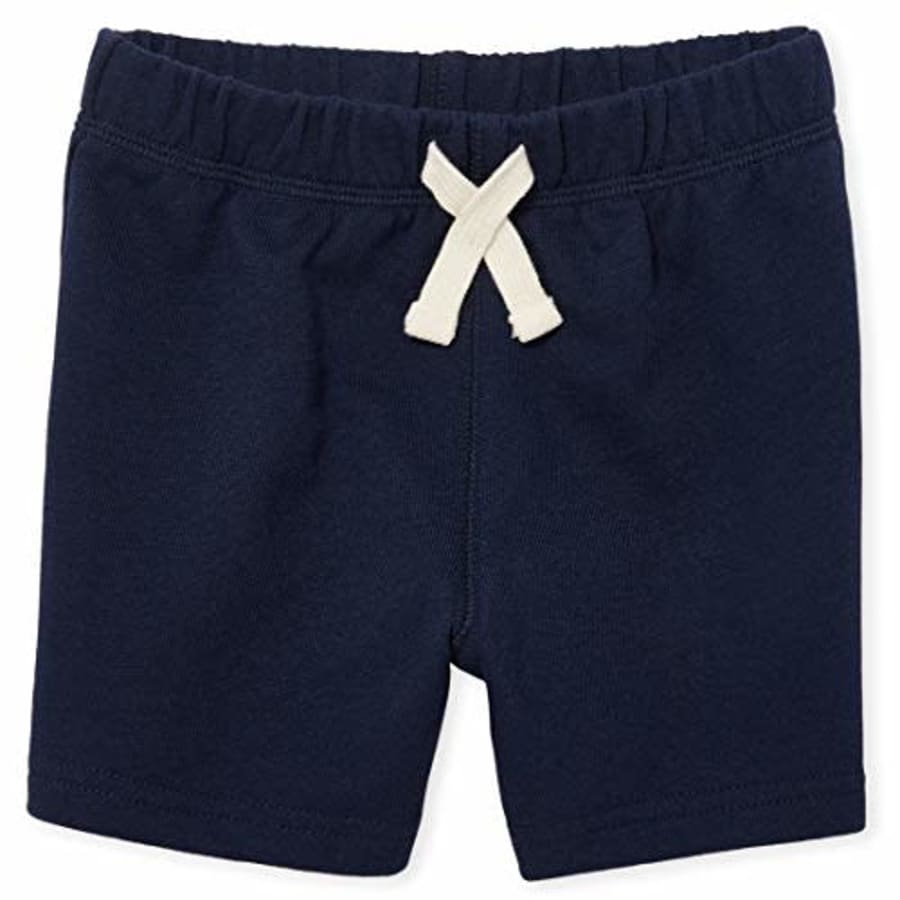 The Children's Place Baby Boys' Solid Knit Shorts, New Navy, 6-9MONTHS for $6