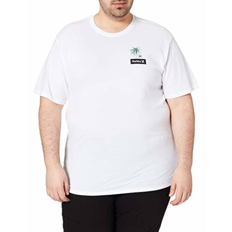 Hurley Men's Dri-Fit Chillaxing Short Sleeve T-Shirt, White, S for $30