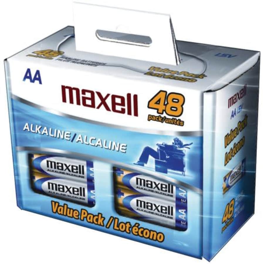 Maxell 723443 - Lr648b 48pk Aa Batteries Box for $26