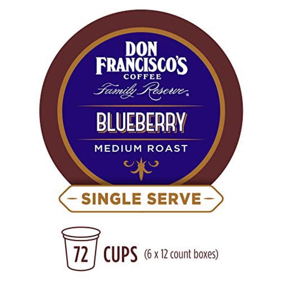 Don Francisco's Blueberry Flavored (72 Count) Recyclable Single-Serve Coffee Pods, Compatible with for $30 Don Francisco's Blueberry Flavored (72 Count) Recyclable Single-Serve Coffee Pods, Compatible with for $30