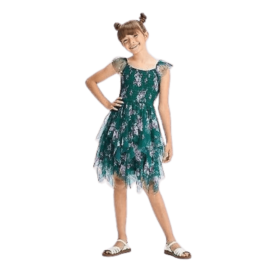 Zenzi Girls' Flutter Sleeve Dress for $7