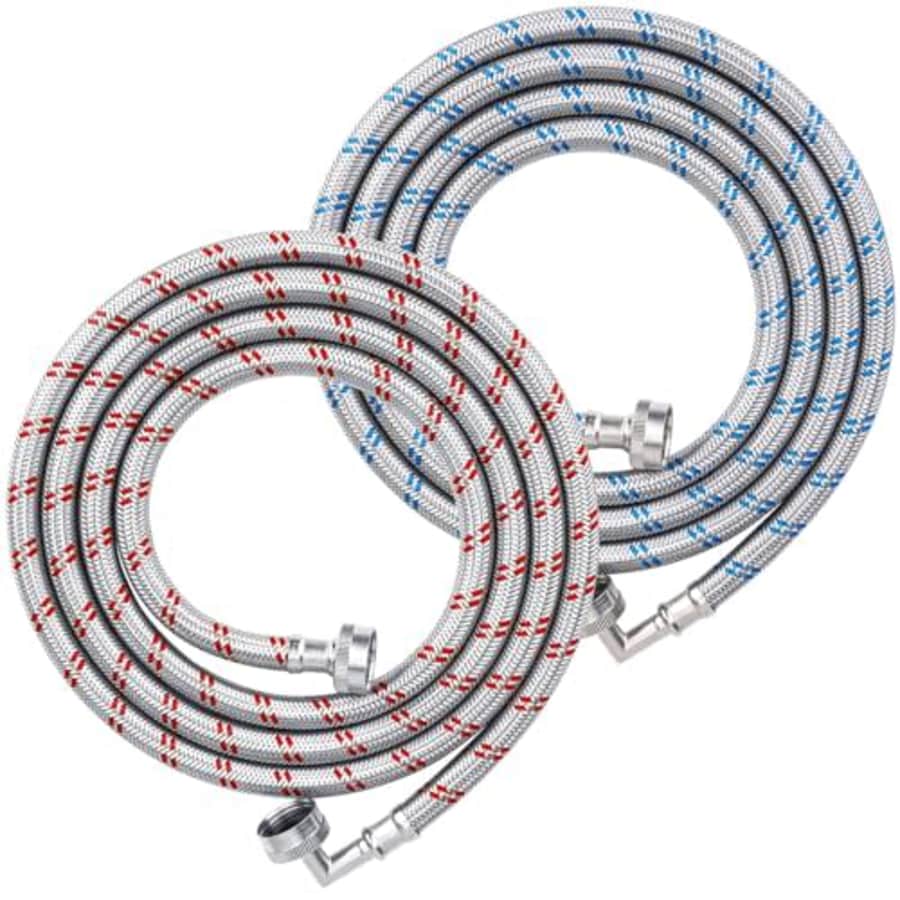 Ticonn 4-Foot Washing Machine Hose 2-Pack for $20