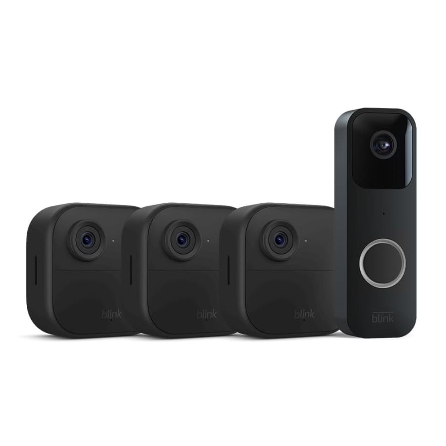 Blink Video Doorbell + 3 Outdoor 4 Security Cameras & Sync Module for $120 w/ Prime