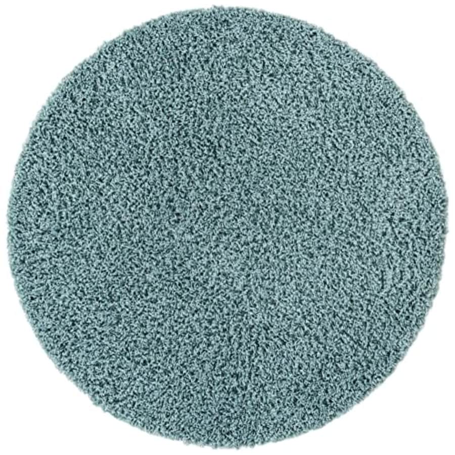 Unique Loom Solid Shag Collection Area Rug (3' 3" Round, Light Slate Blue) for $33 Unique Loom Solid Shag Collection Area Rug (3' 3" Round, Light Slate Blue) for $33