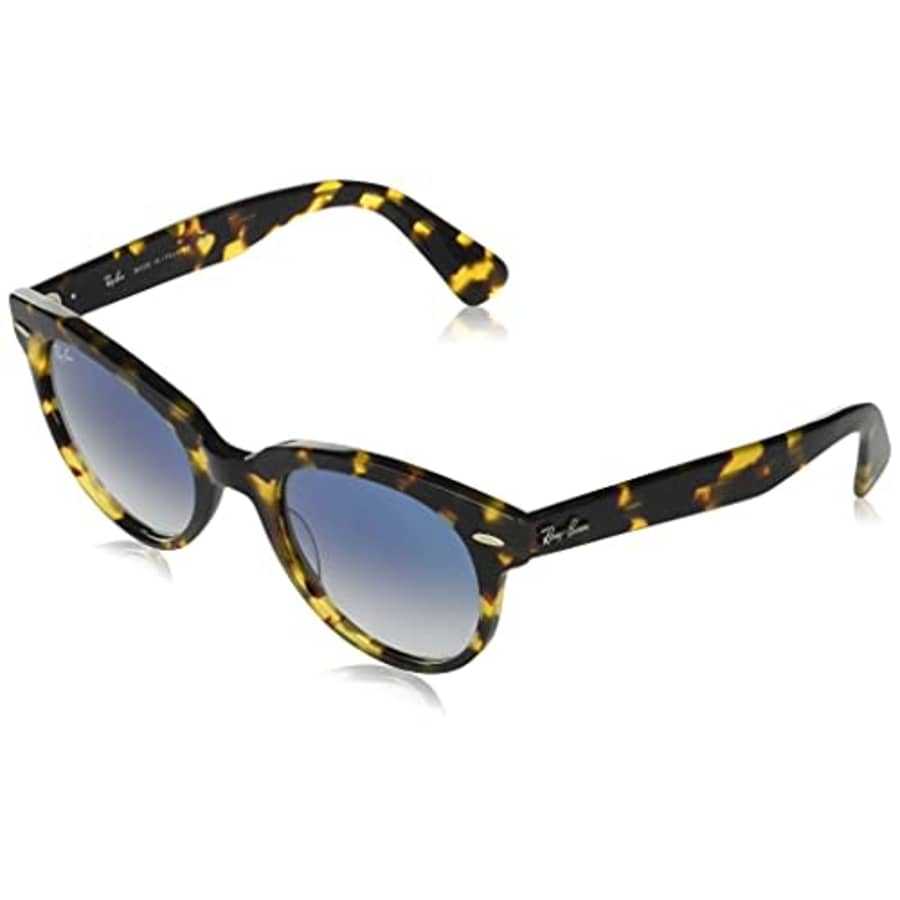 Ray-Ban RB2199 Orion Square Sunglasses, Yellow Havana/Clear Gradient Blue, 52mm for $206