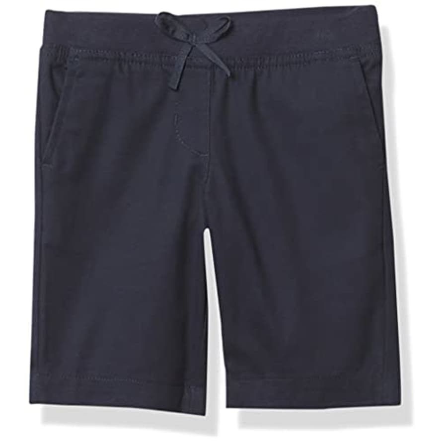 Nautica Girls' School Uniform Stretch Bermuda Short, Navy Pull-On, 2T for $14