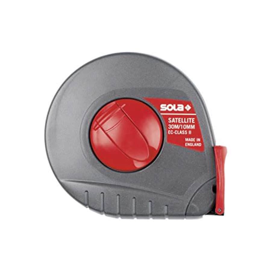 Sola 50055701"Satellite ST 10" Tape Measure, Black/Red, 10 m for $37