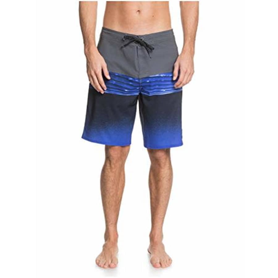 Quiksilver Men's Highline 20 Inch Outseam Stretch Boardshort Swim Trunk, Iron Gate Hold Down, 32 for $54