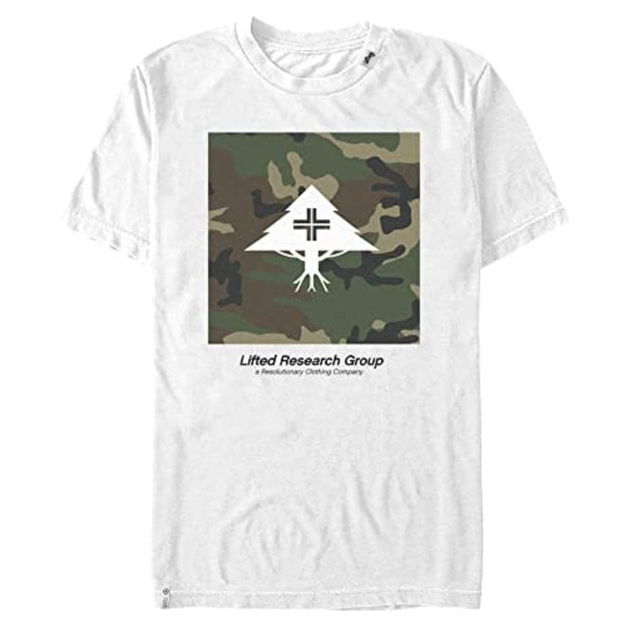 LRG Lifted Research Group Boxed Out Young Men's Short Sleeve Tee Shirt, White, Small for $24