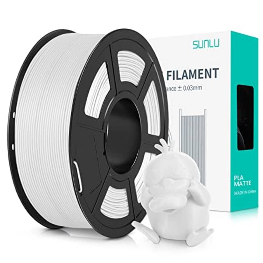 SUNLU 3D Printer Filament PLA Matte 1.75mm, Neatly Wound Filament, Smooth Matte Finish, Print with for $15 SUNLU 3D Printer Filament PLA Matte 1.75mm, Neatly Wound Filament, Smooth Matte Finish, Print with for $15