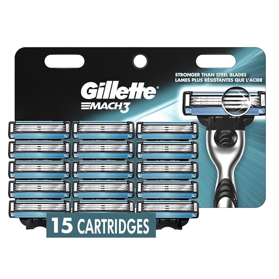 Gillette Mach3 Men's Razor Blade Refill 15-Pack for $35