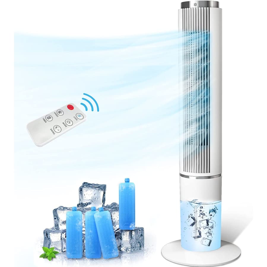 HiFresh 42" Bladeless Tower Evaporative Air Cooler Fan for $100