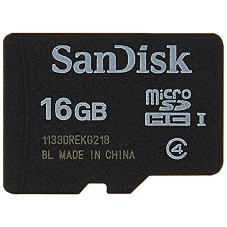 Sandisk SDSDQM-016G - B35A 16GB MicroSDHC Memory Card, Class 4 (RETAIL PACKAGE),Black for $7