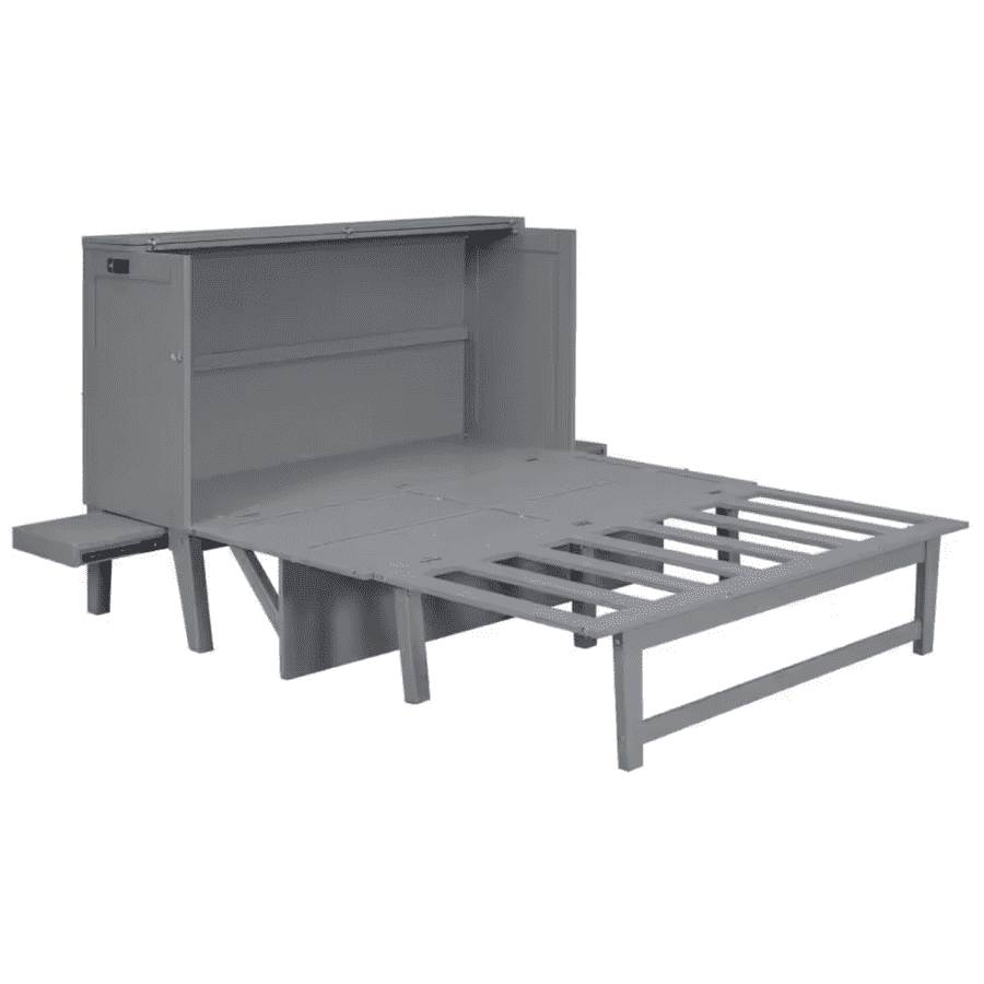 Queen-Size Murphy Bed w/ USB Port & Removable Shelves for $655 Queen-Size Murphy Bed w/ USB Port & Removable Shelves for $655