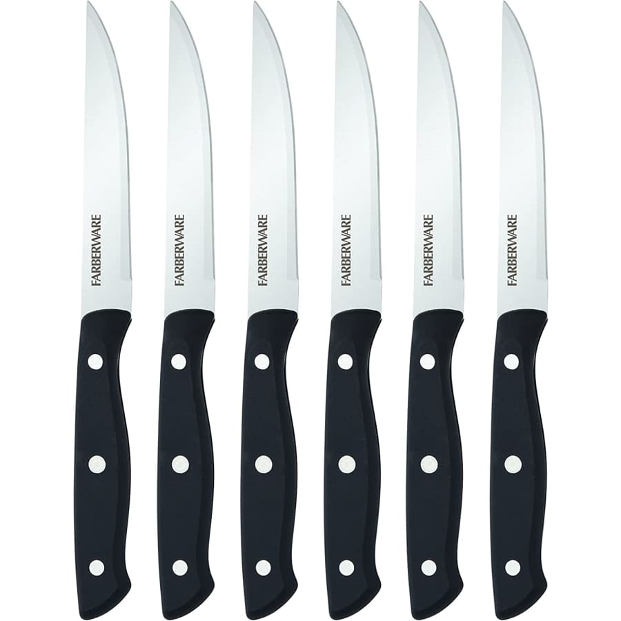 Farberware 6-Piece Triple Riveted Steak Knife Set for $7 Farberware 6-Piece Triple Riveted Steak Knife Set for $7
