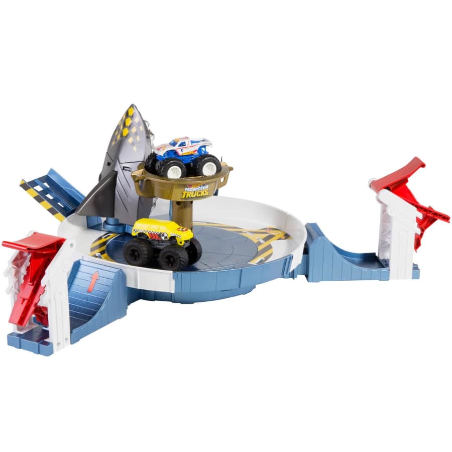 Hot Wheels Monster Trucks Mecha Shark Face-off Playset for $13 Hot Wheels Monster Trucks Mecha Shark Face-off Playset for $13