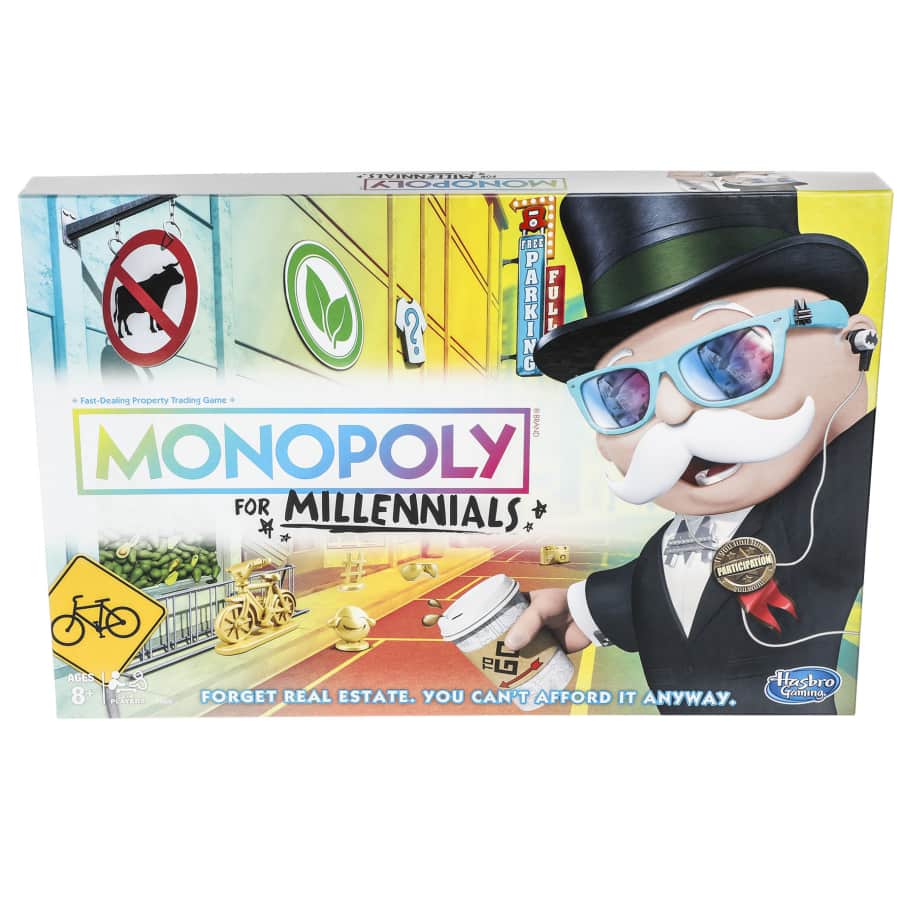 Hasbro Monopoly for Millennials Board Game for $8 Hasbro Monopoly for Millennials Board Game for $8