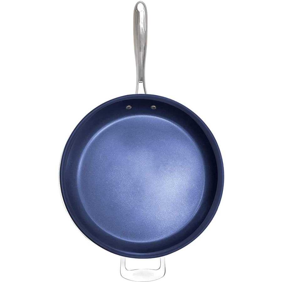 Granitestone Diamond Blue 14" Nonstick Frying Pan for $25