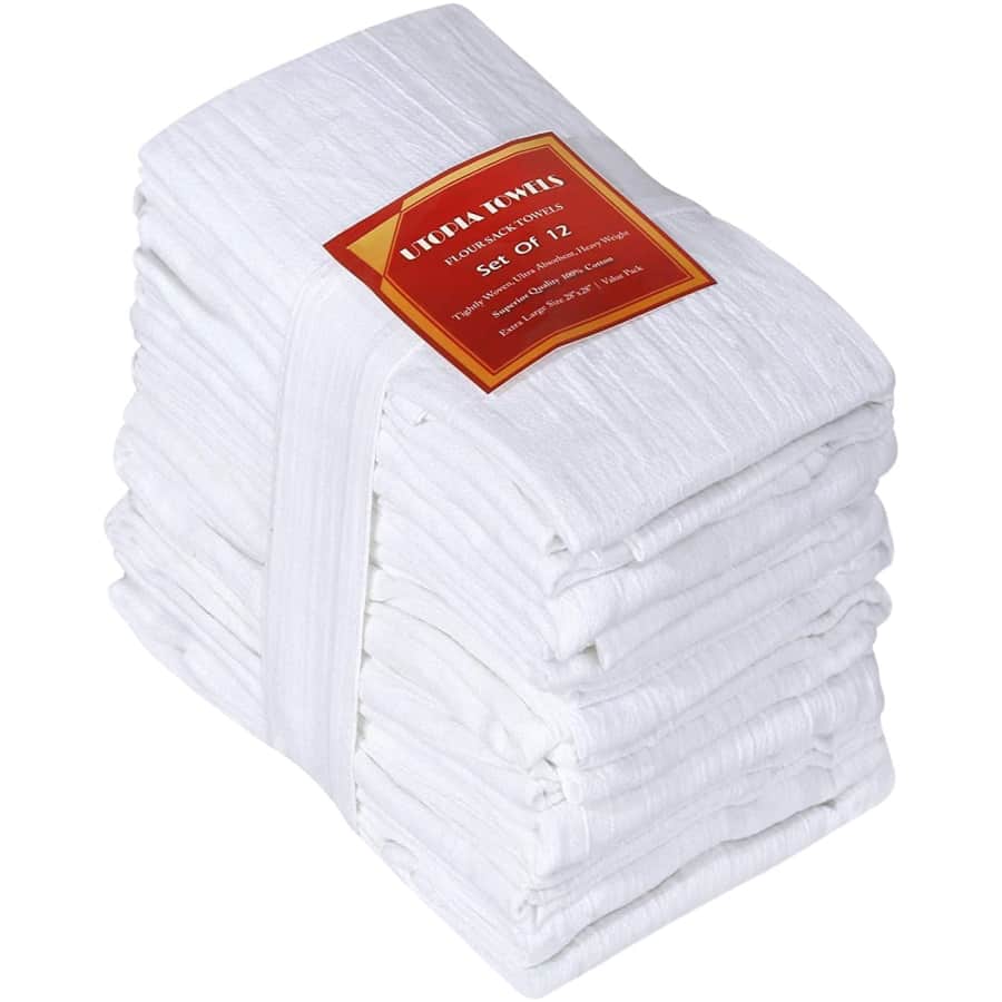 Utopia Kitchen Flour-Sack Towel 12-Pack for $26 Utopia Kitchen Flour-Sack Towel 12-Pack for $26