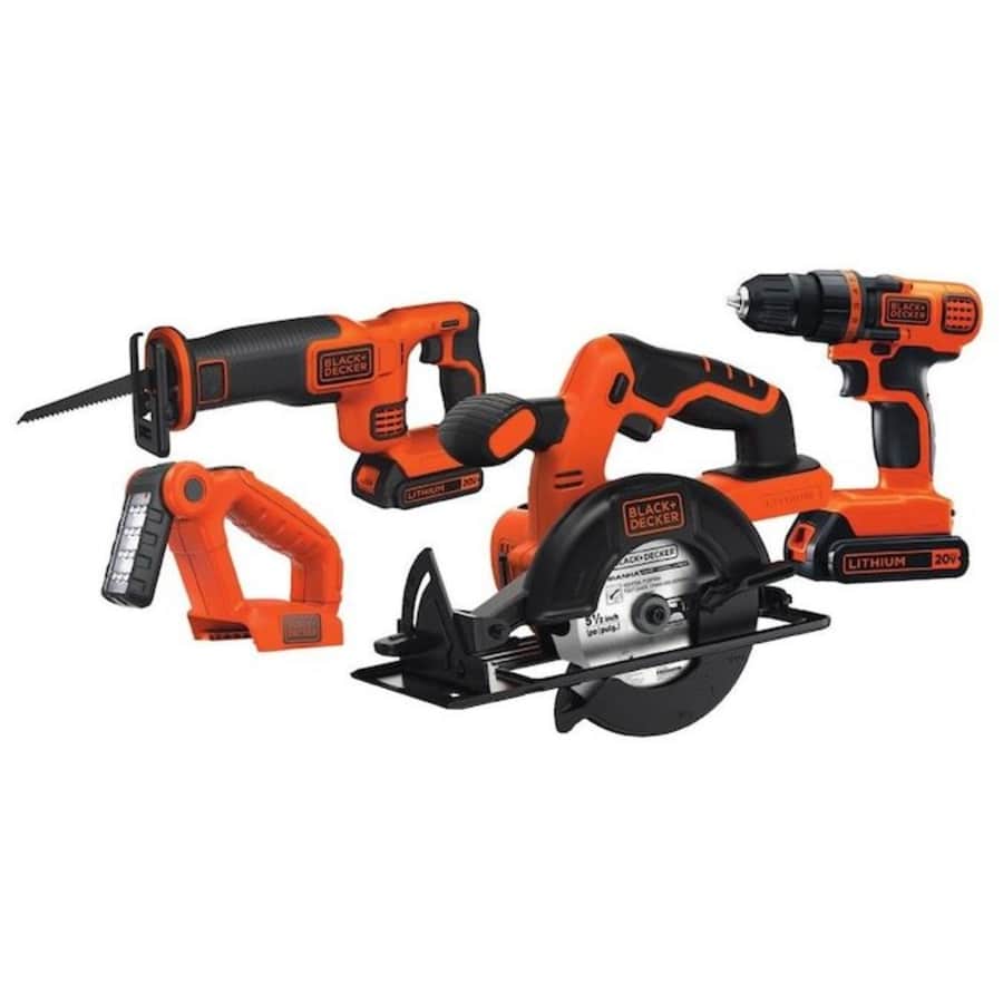 Black+Decker Black + Decker 20V Cordless 4-Tool Kit for $99 w/ Prime Black+Decker Black + Decker 20V Cordless 4-Tool Kit for $99 w/ Prime