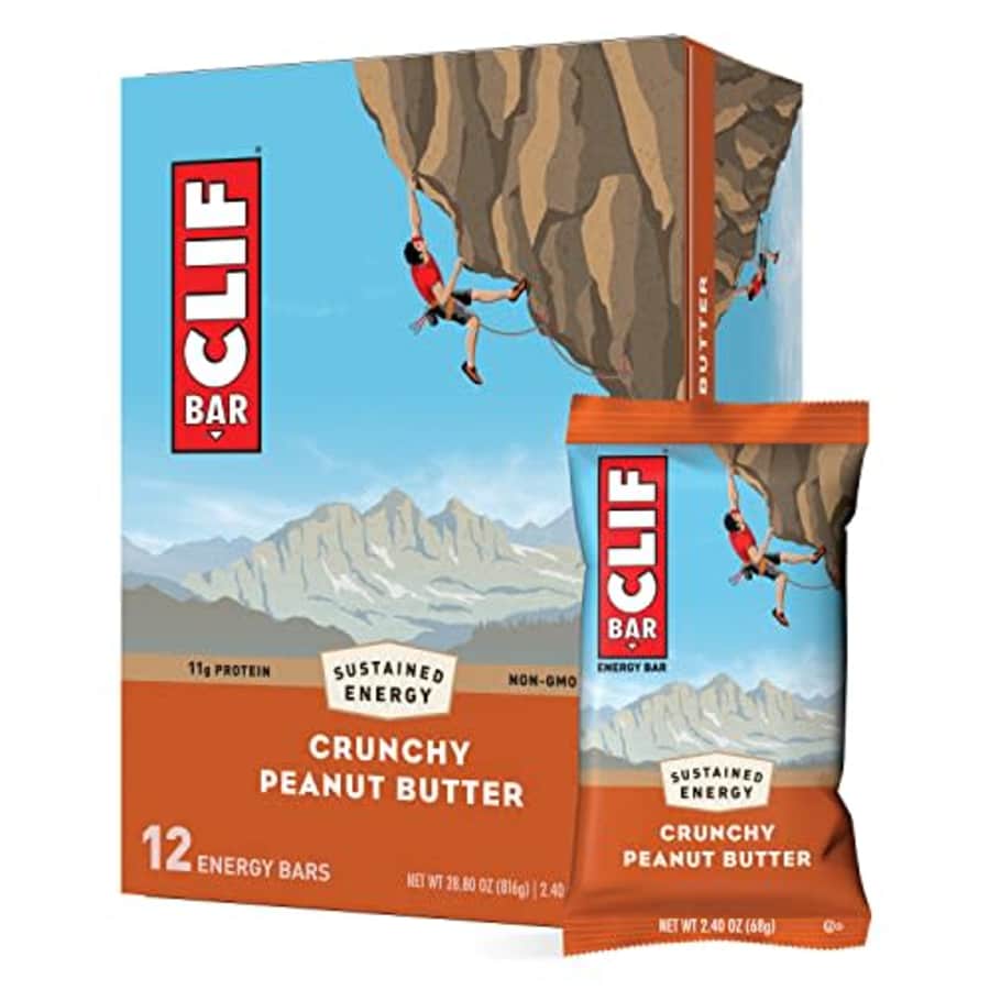CLIF BARS - Energy Bars - Crunchy Peanut Butter - Made with Organic Oats - Plant Based Food - for $23 CLIF BARS - Energy Bars - Crunchy Peanut Butter - Made with Organic Oats - Plant Based Food - for $23