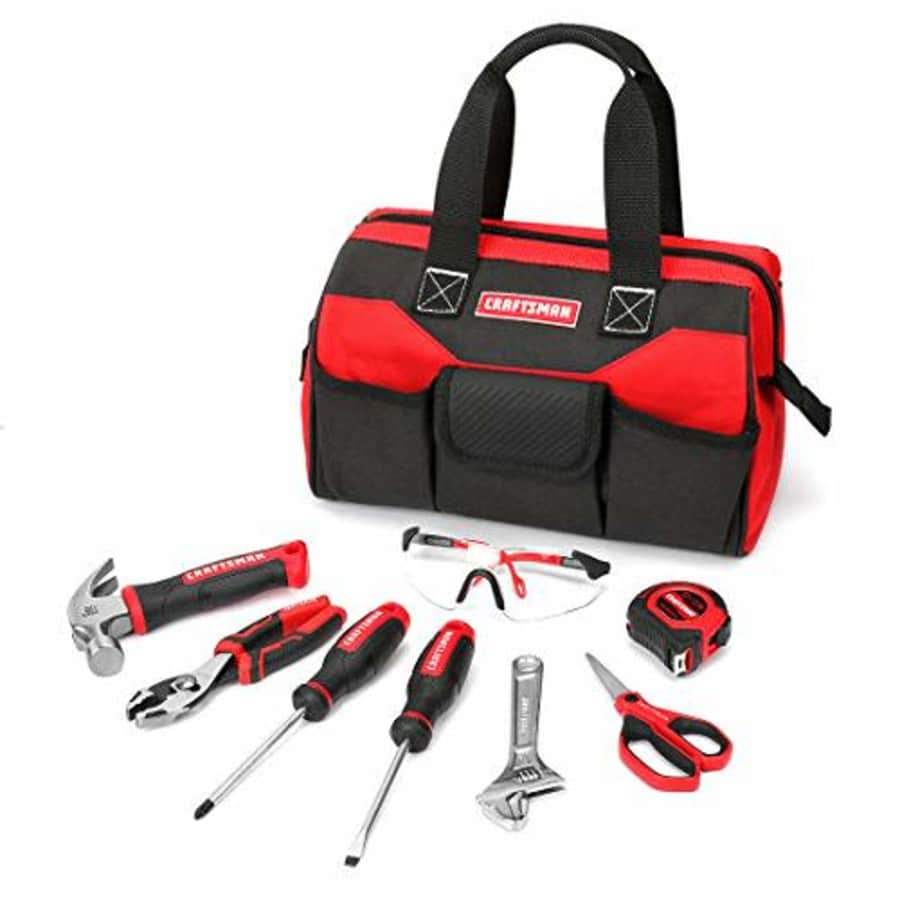 Craftsman 8-Piece Kids Junior Tool Set with Tool Bag, Real Tools & Accessories For Boys & Girls, for $83 Craftsman 8-Piece Kids Junior Tool Set with Tool Bag, Real Tools & Accessories For Boys & Girls, for $83