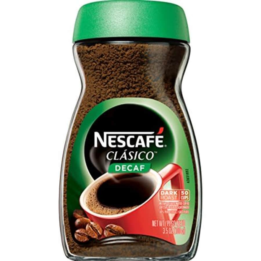 Nescafe Clasico Decaf Instant Coffee, 3.5 oz for $10