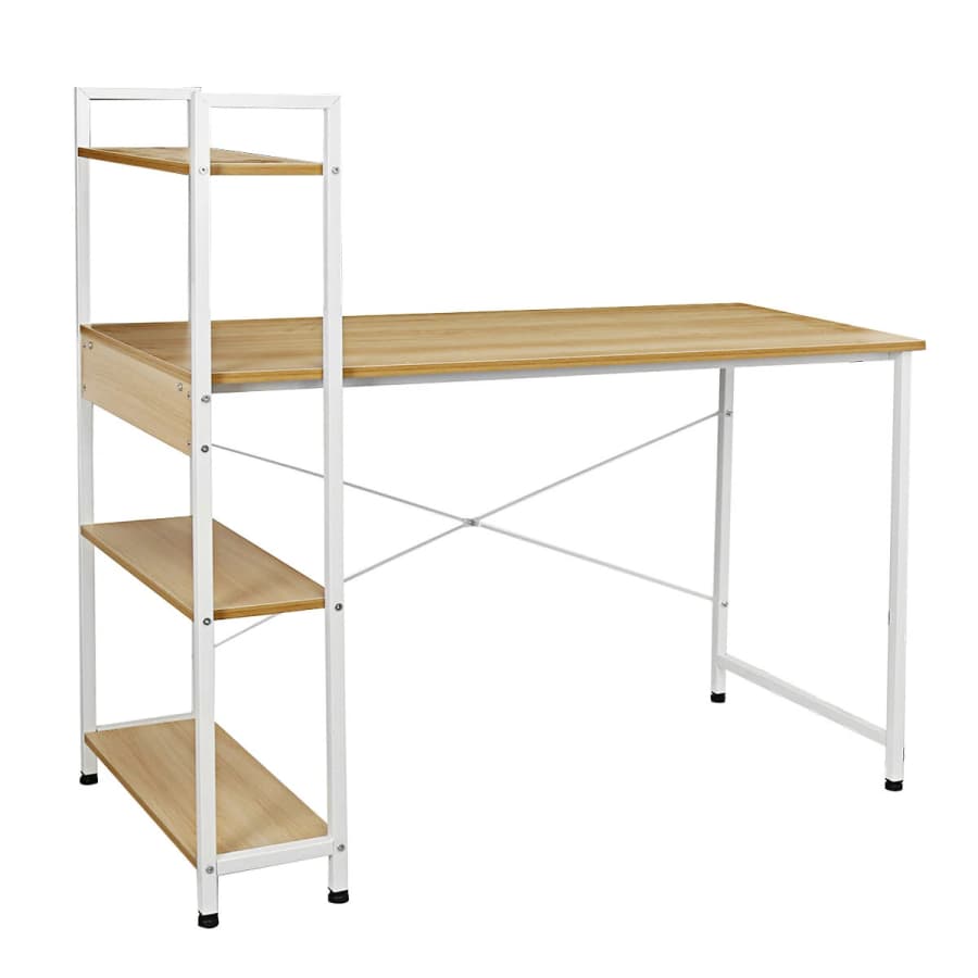 Douxlife 47.3" Computer Desk w/ 4-Tier Bookshelf for $30 Douxlife 47.3" Computer Desk w/ 4-Tier Bookshelf for $30