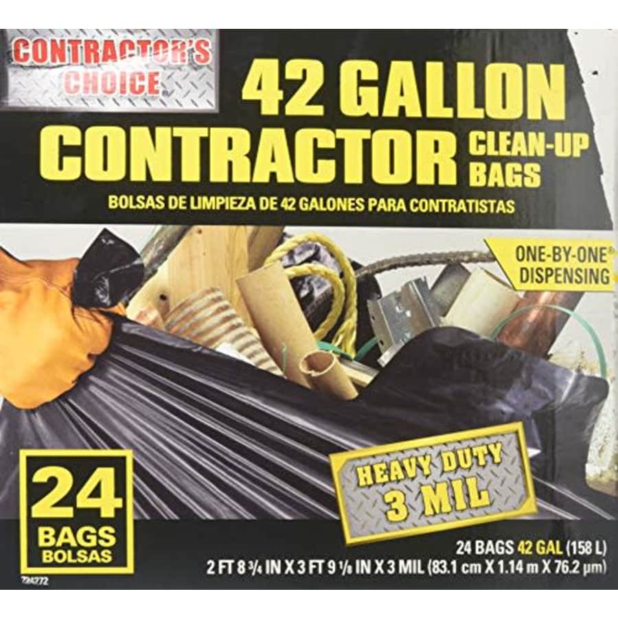Dell Contractor's Choice 24-Count 42-Gallon Outdoor Construction Trash Bags for $37 Dell Contractor's Choice 24-Count 42-Gallon Outdoor Construction Trash Bags for $37