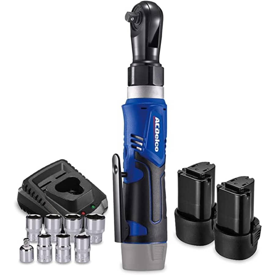 ACDelco G12 Series 12V Li-Ion 3/8" Cordless Ratchet Wrench Tool Kit w/ 2 Batteries for $80 ACDelco G12 Series 12V Li-Ion 3/8" Cordless Ratchet Wrench Tool Kit w/ 2 Batteries for $80
