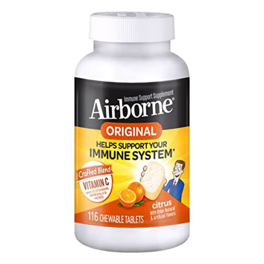 Airborne Immune Support Supplement 116-Count Chewable Tablets for $22 Airborne Immune Support Supplement 116-Count Chewable Tablets for $22