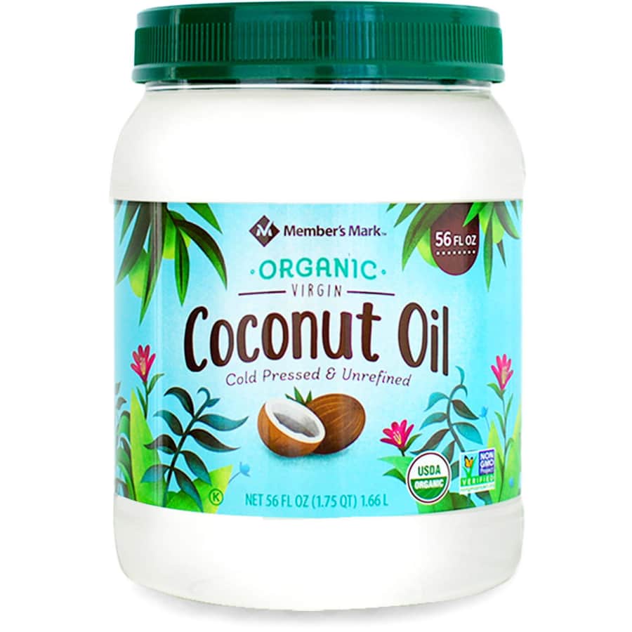 Member's Mark Organic Virgin Coconut Oil 56-oz. Jar for $7.84 for members Member's Mark Organic Virgin Coconut Oil 56-oz. Jar for $7.84 for members