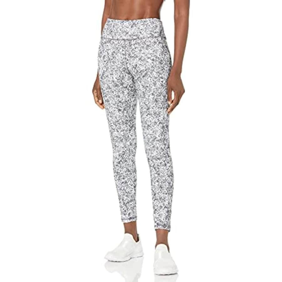 Jockey Women's Activewear Floral Print Legging, Black & White Floral, 2X for $19