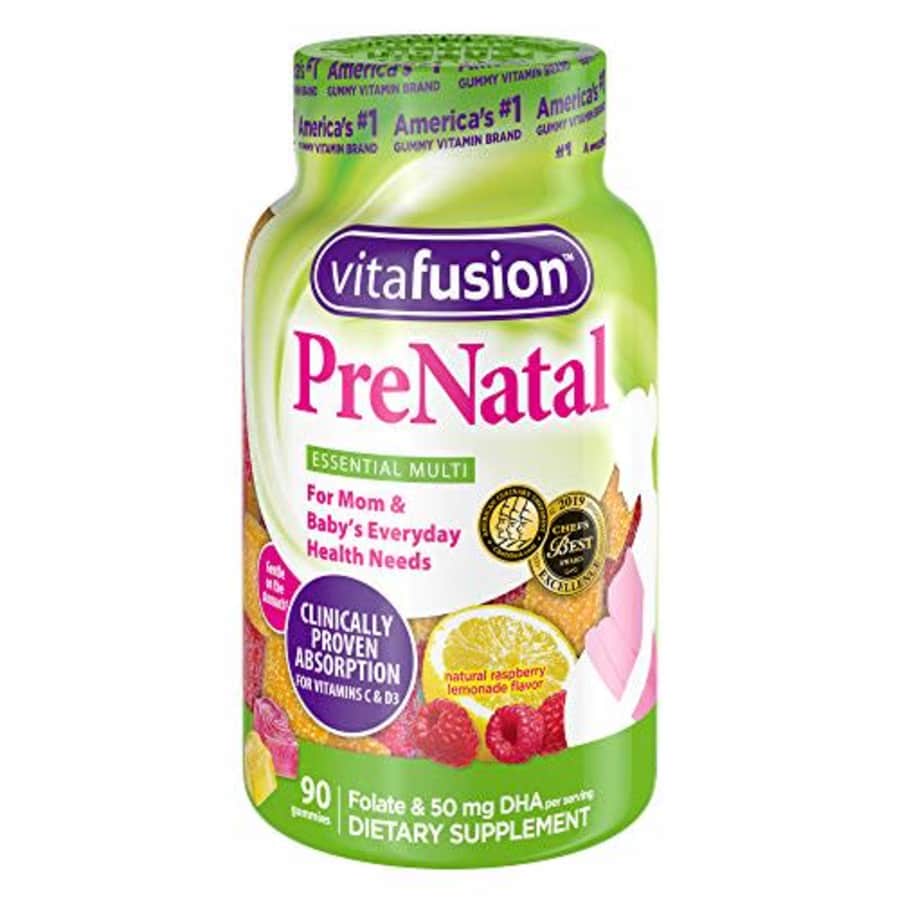 Vitafusion Prenatal Gummy Vitamins, 90 Count (Packaging May Vary) for $14 Vitafusion Prenatal Gummy Vitamins, 90 Count (Packaging May Vary) for $14