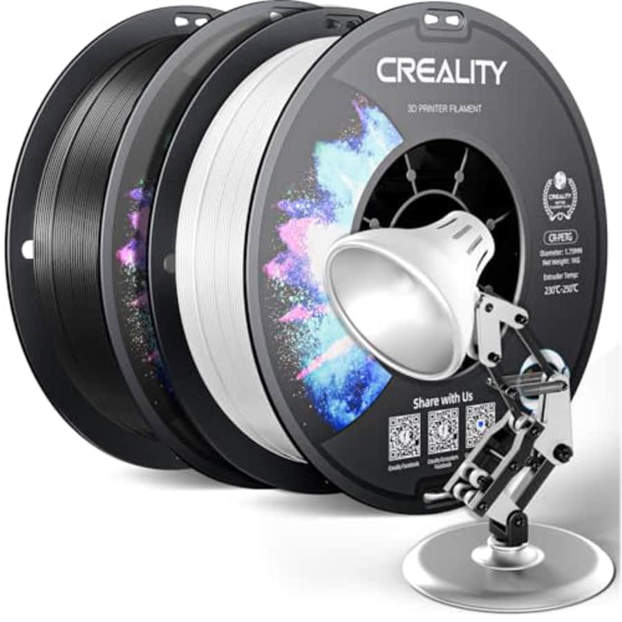 CREALITY PETG Filament 1.75mm 3D Printer Filament, 2kg (4.4lb) Neatly Wound Spool, Dimensional for $29 CREALITY PETG Filament 1.75mm 3D Printer Filament, 2kg (4.4lb) Neatly Wound Spool, Dimensional for $29