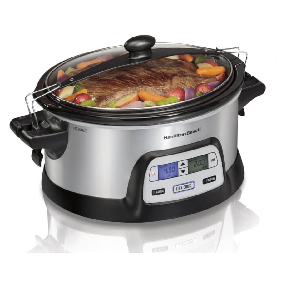 Hamilton Beach 6-Quart FlexCook Slow Cooker for $50 Hamilton Beach 6-Quart FlexCook Slow Cooker for $50