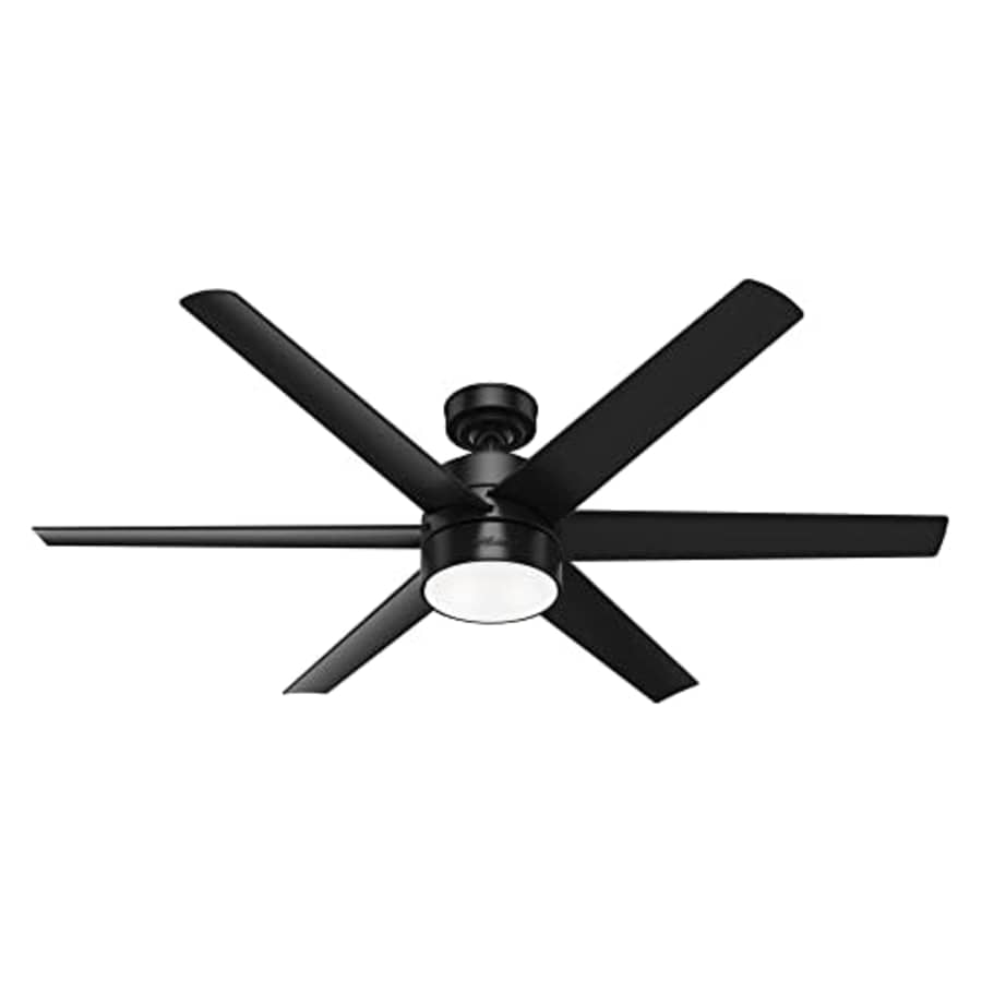 Hunter Fan Company 59624 Solaria Ceiling Fan, 60, Matte Black Finish for $347 Hunter Fan Company 59624 Solaria Ceiling Fan, 60, Matte Black Finish for $347