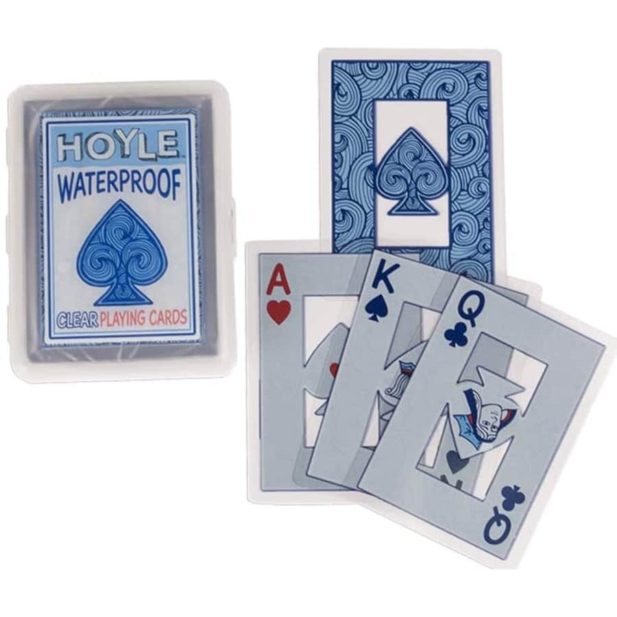 Hoyle Waterproof Clear Playing Cards for $7 Hoyle Waterproof Clear Playing Cards for $7