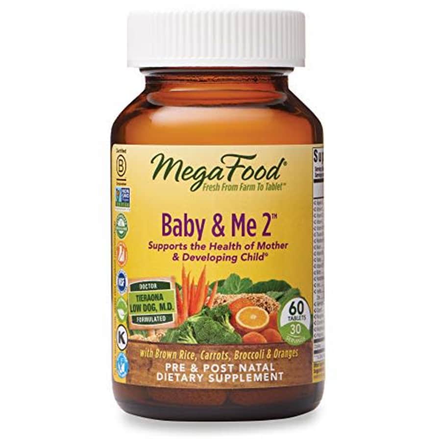 MegaFood, Baby & Me 2, Prenatal and Postnatal Vitamin with Active Form of Folic Acid, Iron, for $28