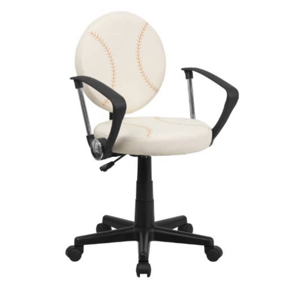 Flash Furniture Baseball Swivel Task Office Chair with Arms for $118